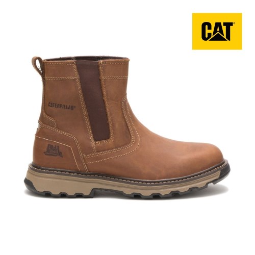 Caterpillar Pelton Miesten Turvakengät TummanBeige (LBXPQ)